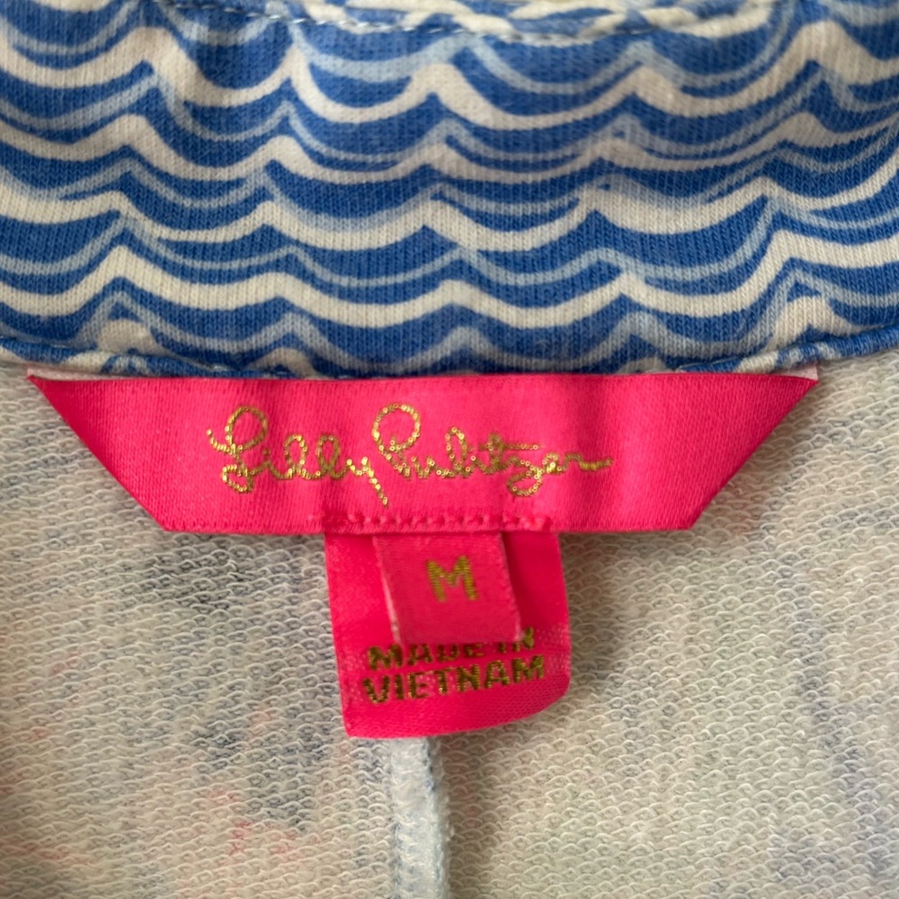 Lilly Pulitzer Larsen Shift Dress Sea to Shining Sea Engineered Shift Dress Sz M - Picture 7 of 12